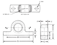 Lube Align Mounted Bearings Dimensional Drawing